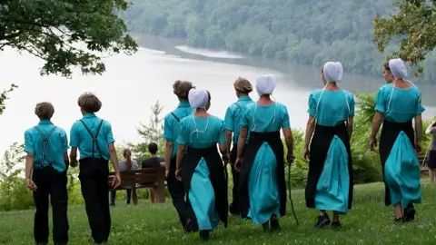 Miembrosde la Comunidad de  Amish